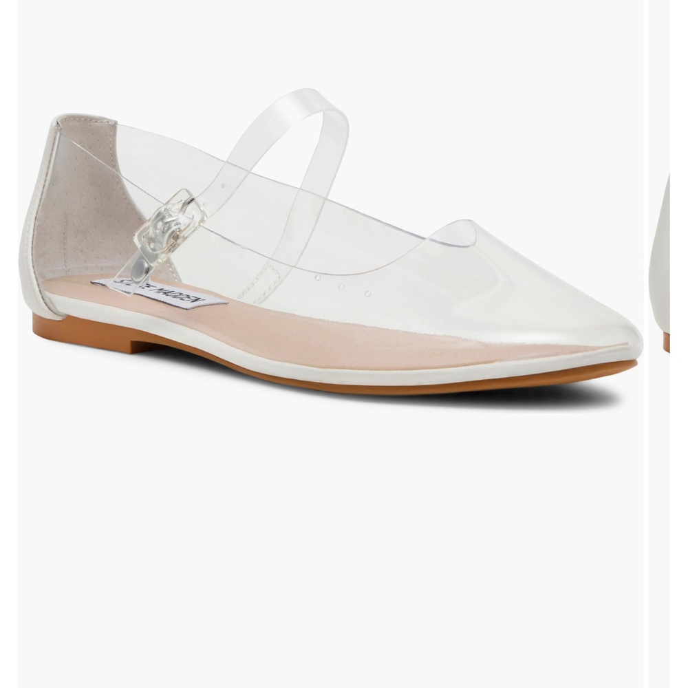 Steve Madden Vinetta Mary Jane Flat… Clear